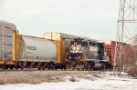 NS GP38-2 Locomotive in the yard